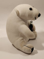 1993 Coca Cola Polar Bear with Bottle 8" Tall Toy Stuffed Plush Mascot