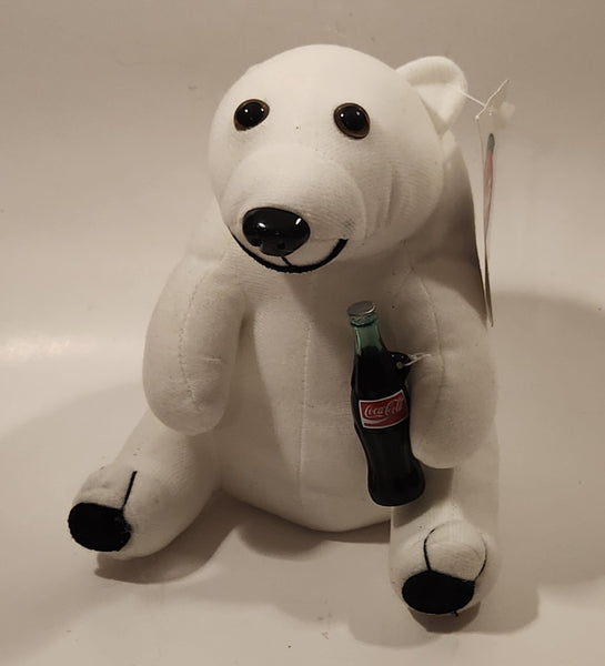 1993 Play By Play Coca Cola Polar Bear 7" Tall Toy Stuffed Plush Mascot with Tag