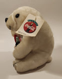 1993 Play By Play Coca Cola Polar Bear with Heart and Bottle 7 1/2" Tall Toy Stuffed Plush Mascot with Tag