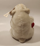 1993 Play By Play Coca Cola Polar Bear with Heart and Bottle 7 1/2" Tall Toy Stuffed Plush Mascot with Tag