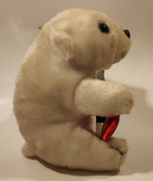 1993 Play By Play Coca Cola Polar Bear with Heart and Bottle 7 1/2" Tall Toy Stuffed Plush Mascot with Tag