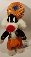 1998 Ace Novelties Warner Bros. Looney Tunes Sylvester The Cat Genie 14 1/2" Tall Toy Stuffed Plush with Tag