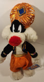 1998 Ace Novelties Warner Bros. Looney Tunes Sylvester The Cat Genie 14 1/2" Tall Toy Stuffed Plush with Tag