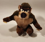 1988 Mighty Star Warner Bros. Looney Tunes Taz Tasmanian Devil 8 1/2" Tall Toy Stuffed Plush with Window Suction Cup