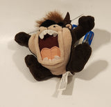 1996 Play By Play Warner Bros. Looney Tunes Taz Tasmanian Devil 4 1/2" Tall Toy Stuffed Plush Key Chain with Tag