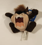 1996 Play By Play Warner Bros. Looney Tunes Taz Tasmanian Devil 4 1/2" Tall Toy Stuffed Plush Key Chain with Tag