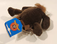 1996 Play By Play Warner Bros. Looney Tunes Taz Tasmanian Devil 4 1/2" Tall Toy Stuffed Plush Key Chain with Tag