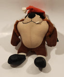 1992 McDonald's Warner Bros. Looney Tunes Taz Tasmanian Devil Christmas 10 1/2" Tall Toy Stuffed Plush with Tag