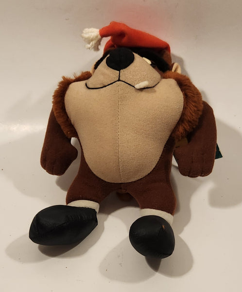 1992 McDonald's Warner Bros. Looney Tunes Taz Tasmanian Devil Christmas 10 1/2" Tall Toy Stuffed Plush with Tag