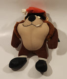 1992 McDonald's Warner Bros. Looney Tunes Taz Tasmanian Devil Christmas 10 1/2" Tall Toy Stuffed Plush with Tag