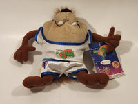 1996 McDonald's Warner Bros. Looney Tunes Space Jam Taz Tasmanian Devil 8" Tall Toy Stuffed Plush with Tag