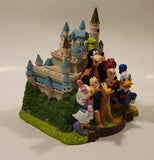 2001 Disney Disneyland Characters in Front of Castle 7 1/2" Tall PVC Coin Bank