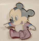 Rare Disney Baby Mickey Mouse 3D Clear Plastic Nursery Wall Decor Hanging