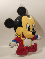 Rare Disney Baby Mickey Mouse 3D Clear Plastic Nursery Wall Decor Hanging