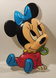 Rare Disney Baby Minnie Mouse with Soother Pacifier 3D Hard Plastic Nursery Wall Decor Hanging