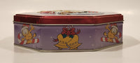 Santa Claus Garfield and Rudolph Odie Christmas Holiday Embossed Tin Metal Container