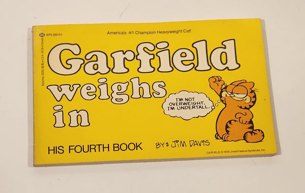 1982 Ballantine Books Paws Garfield weighs in His Fourth Book By Jim Davis