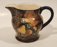 Vintage H & K Hollinshead & Kirkham Tunstall Fruit Pattern 4 1/2" Tall Tea Pitcher Jug Made in England