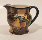 Vintage H & K Hollinshead & Kirkham Tunstall Fruit Pattern 3 1/8" Tall Tea Creamer Jug Made in England