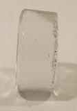 Vintage 1977 Queen Elizabeth II Silver Jubilee Clear Glass Paperweight