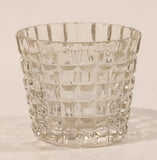 Vintage St Lambert Barware Belgium Embossed Square Pattern Clear Tequila Shot Glass