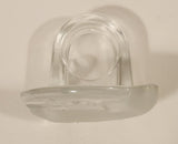 Partylite Clear and Frosted Glass Whale Tea Light Candle Holder