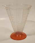 Vintage Luchs Orange Based Clear Measuring Cup Germany