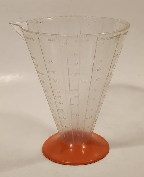 Vintage Luchs Orange Based Clear Measuring Cup Germany