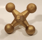 Heavy Metal Gold Tone Jacks Sculpture