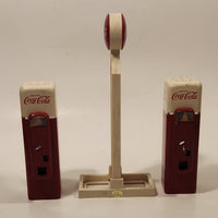 1993 The Coca Cola Company Drink Coca Cola Have A Coke Soda Pop Vending Machine Salt and Paper Shaker Set with Holder