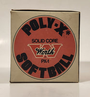 Worth Solid Core Lively Core Red Dot Official Poly-X Leather Cover Softball No. PX-1 New in Box