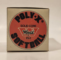 Worth Solid Core Lively Core Red Dot Official Poly-X Leather Cover Softball No. PX-1 New in Box