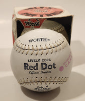 Worth Solid Core Lively Core Red Dot Official Poly-X Leather Cover Softball No. PX-1 New in Box