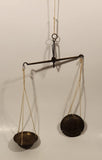 Primitive Travel Size Gold or Coins Brass Metal Balance Beam Weigh Scale