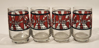 Vintage 1970s Coca Cola Coke Adds Life To Everything Nice Glass Cups Set of 4