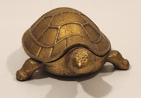 Turtle Tortoise Brass Trinket Jewelry Box