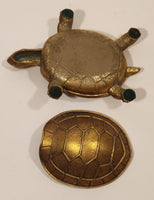 Turtle Tortoise Brass Trinket Jewelry Box