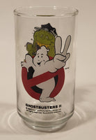 1989 Columbia Pictures Ghostbusters II Slimer Driving Bus 5" Tall Glass Cup