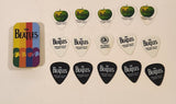 2009 Planet Waves The Beatles Signature Series 15 Medium Guitar Picks in Small Tin Metal Container