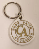 Vintage CA Cocaine Anonymous New Comer Hope Faith Courage Recovery Token Chip Key Chain