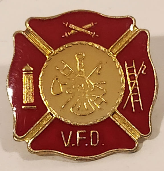 VFD Volunteer Fire Department Enamel Metal Lapel Pin