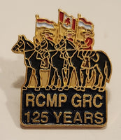 RCMP GRC Royal Canadian Mounted Police Musical Ride Mountie on Horse 125 YEARS Enamel Metal Lapel Pin