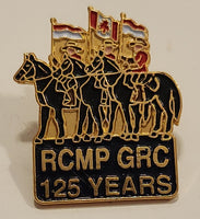 RCMP GRC Royal Canadian Mounted Police Musical Ride Mountie on Horse 125 YEARS Enamel Metal Lapel Pin