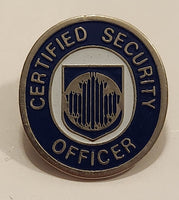 Certified Security Officer Enamel Metal Lapel Pin