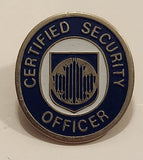 Certified Security Officer Enamel Metal Lapel Pin