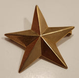 3D 5 Point Star 1 5/8" Metal Lapel Pin