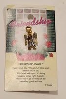 Thoughtful Angels Friendship Angel Gold Tone Lapel Pin