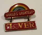 1979 Centennia World's Greatest Lover Rainbow Enamel Metal Lapel Pin