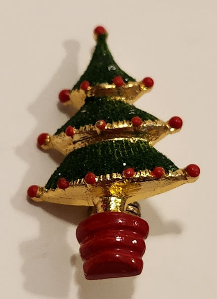 Christmas Tree Metal Brooch Pin