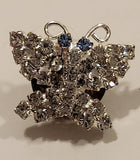 Beautiful Encrusted Rhinestone Butterfly Metal Brooch Lapel Pin